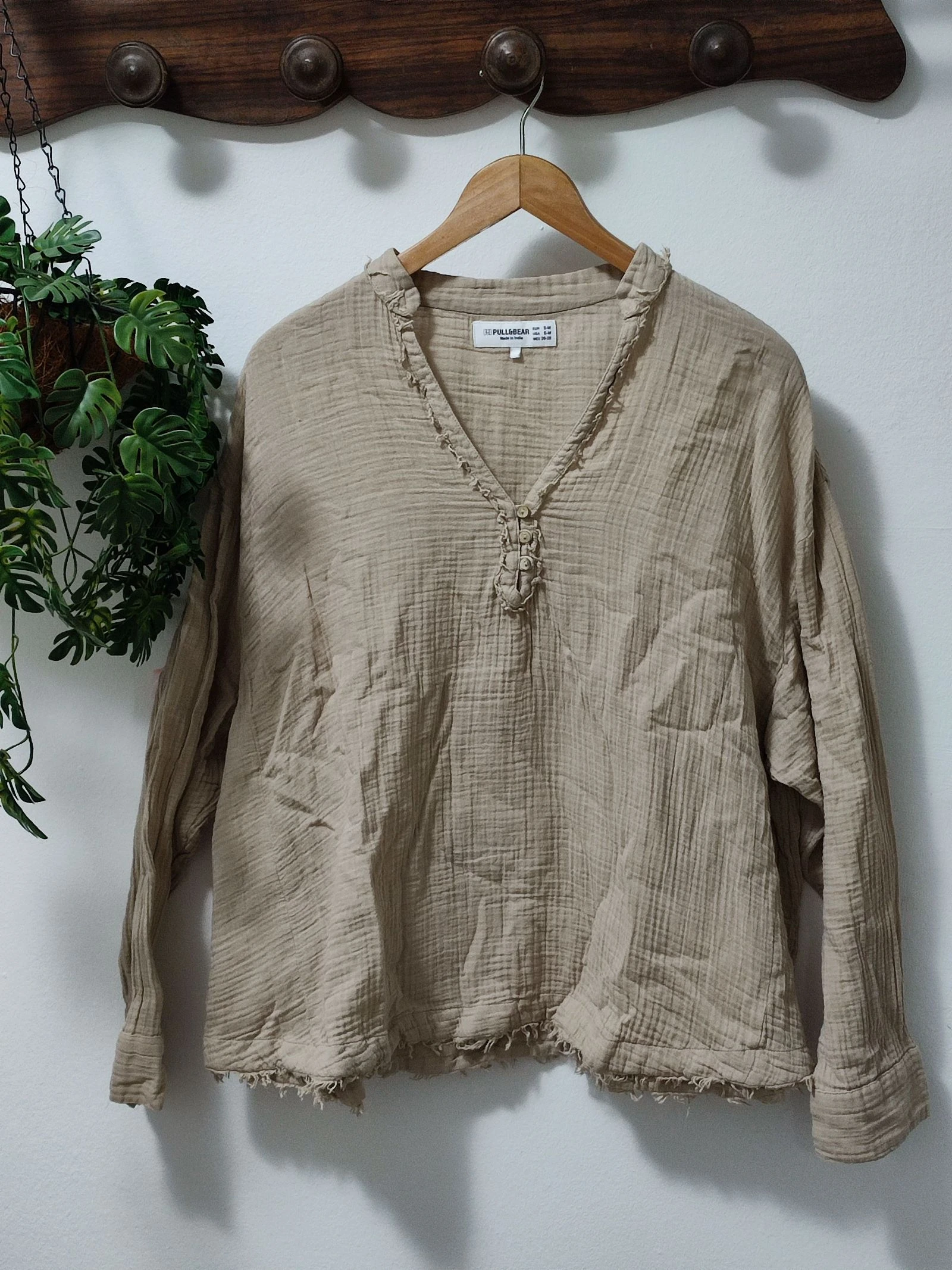 Blusa gasa doble faz / muselina Pull&Bear S-M
